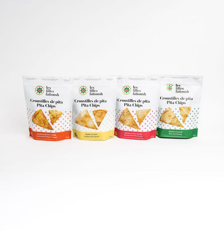 Quatuor de chips de pita